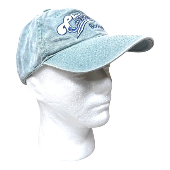 Vintage Cheers Boston Tv Show Licensed Washed Denim Baseball Cap Strapback Y2K - Picture 7 of 9